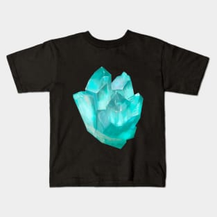 Glowing crystal in the dark Kids T-Shirt